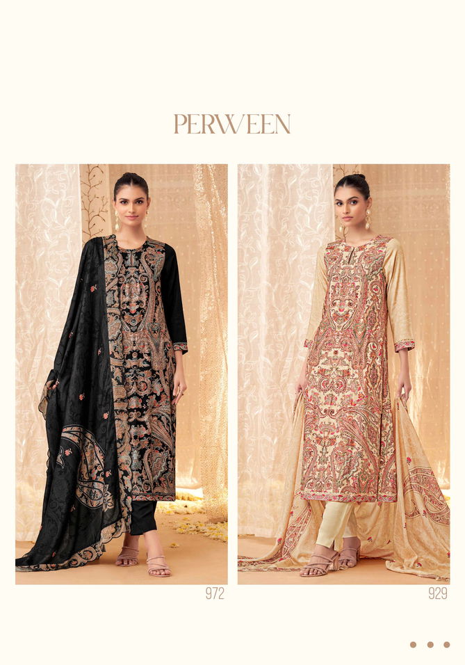 Perween By Sahiba Staple Twill Digital Printed Dress Material Wholesale Shop In Surat